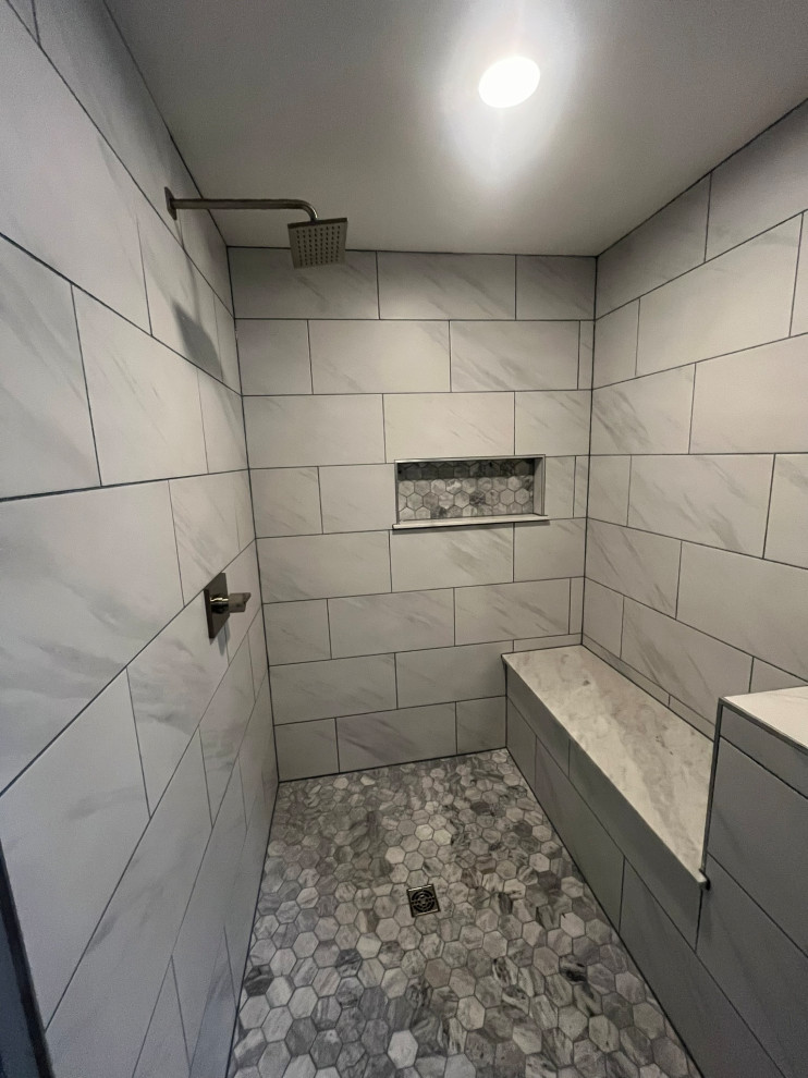Large walk-in shower