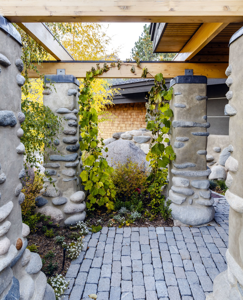 This is an example of a rustic brick landscaping.