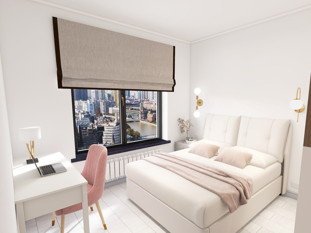 Дизайн-проект квартиры-студии с отдельной спальней (евродвушка)