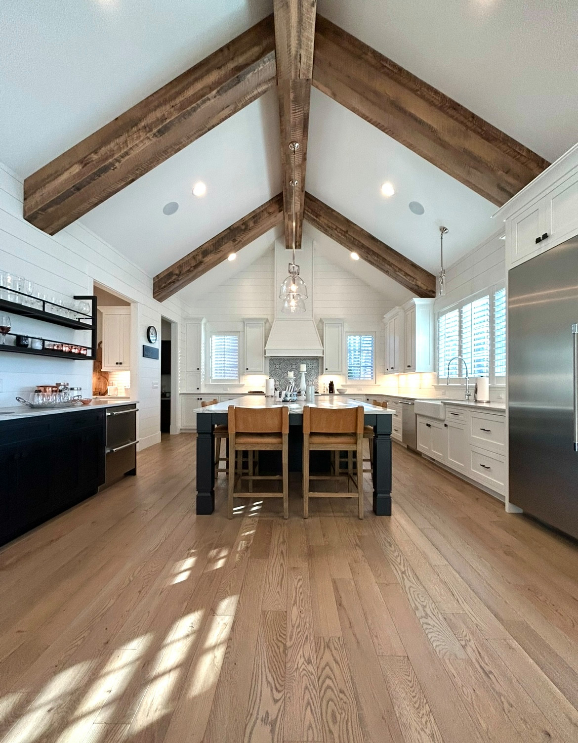 Floors, Beams, & Stairs with Steel Accents