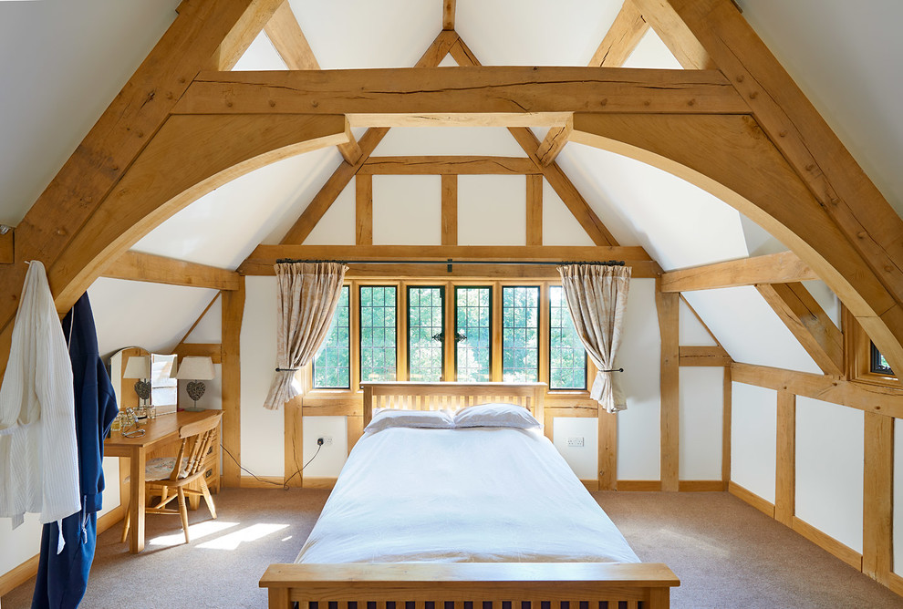 This is an example of a traditional bedroom in West Midlands.