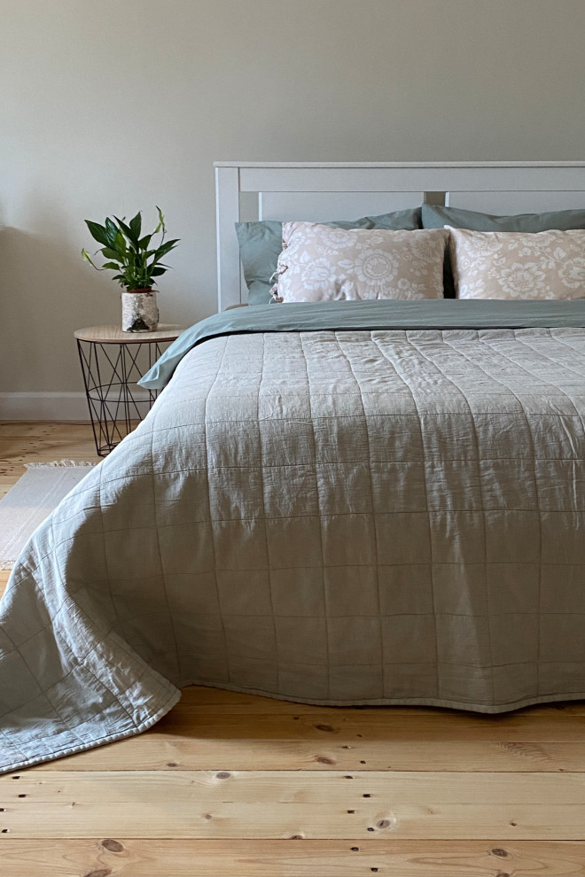 Дизайн спальни, объединённой с рабочим местом