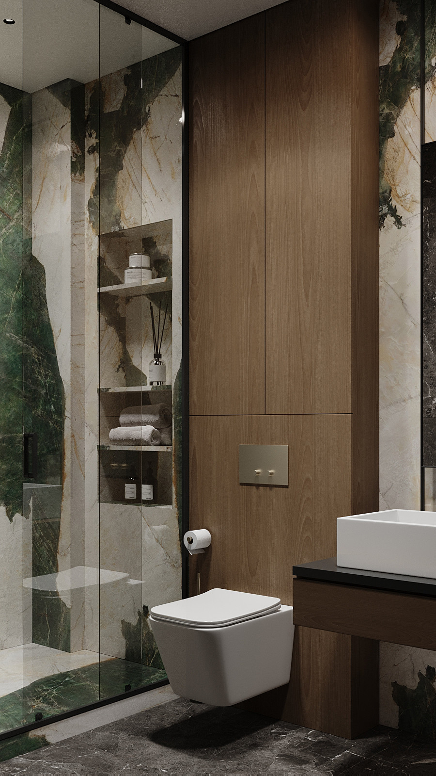 Брутальный интерьер квартиры 85 кв.м. в Москве. Проект