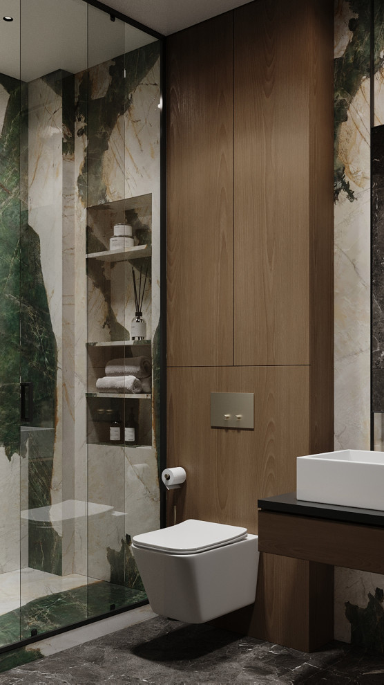 Брутальный интерьер квартиры 85 кв.м. в Москве. Проект