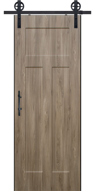 Summit Craftsman MDF Barn Door, 32" X 84" - Industrial - Interior Doors ...