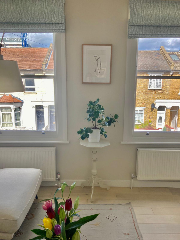 Living Room Renovation with Pastel Fusion in Wandsworth, London