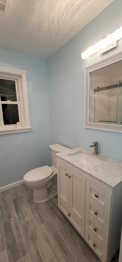 Modern White Bathroom Renovation