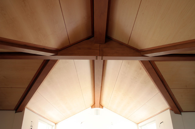 Tetti in legno contemporary-vardagsrum