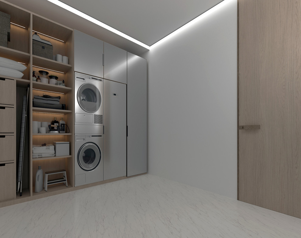 Визуализации интерьера большого дома в современном стиле