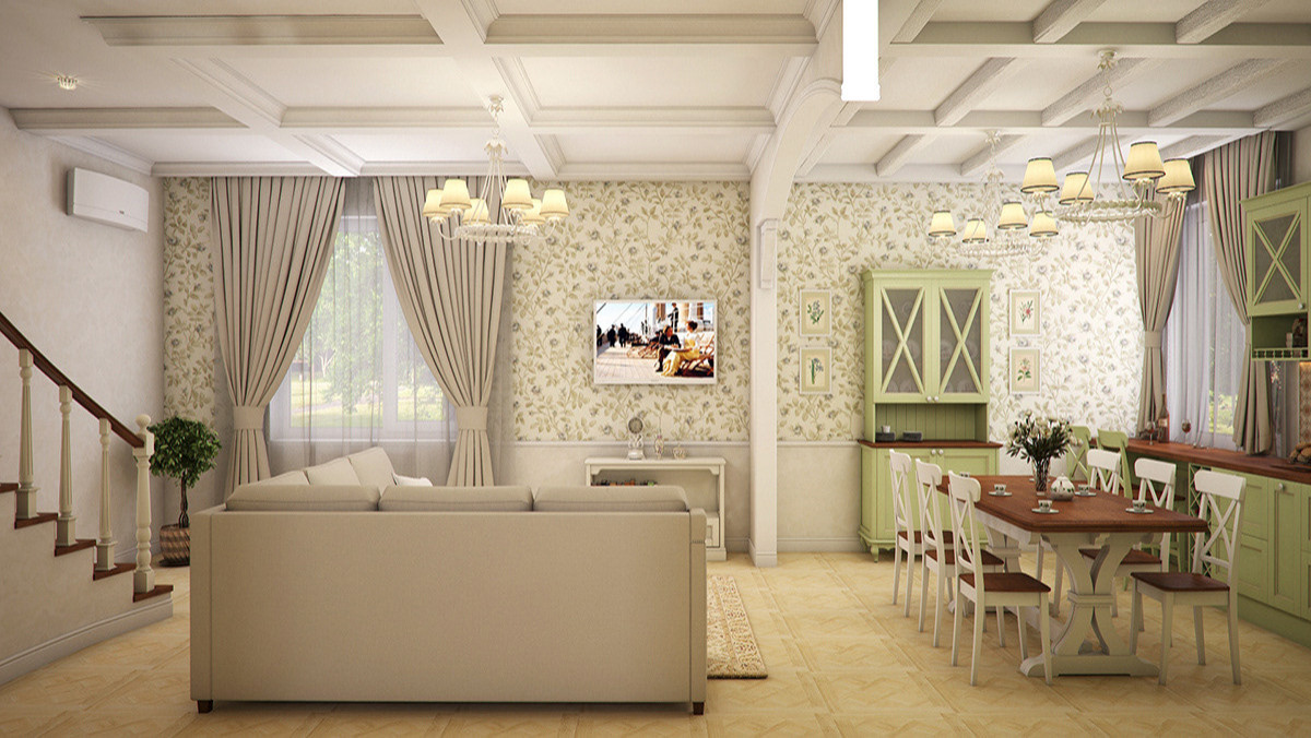 Дизайн проект дома в стиле "Прованс"