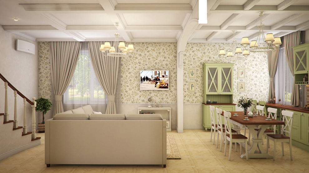 Дизайн проект дома в стиле "Прованс"