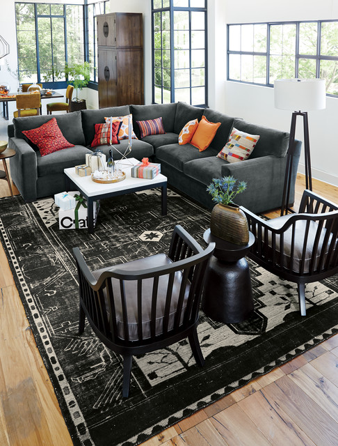 Crate And Barrel Living Contemporary Living Room Chicago