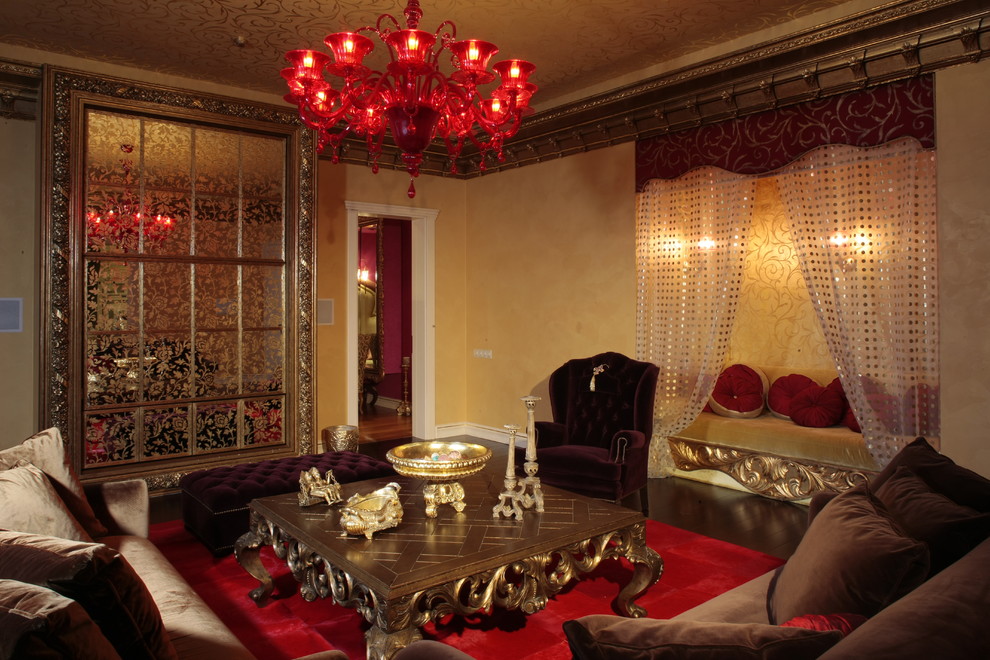 This is an example of a traditional living room in Moscow.