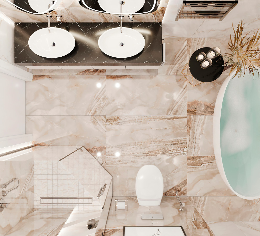 Ванная комната и гостевой санузел в доме в г. Речица