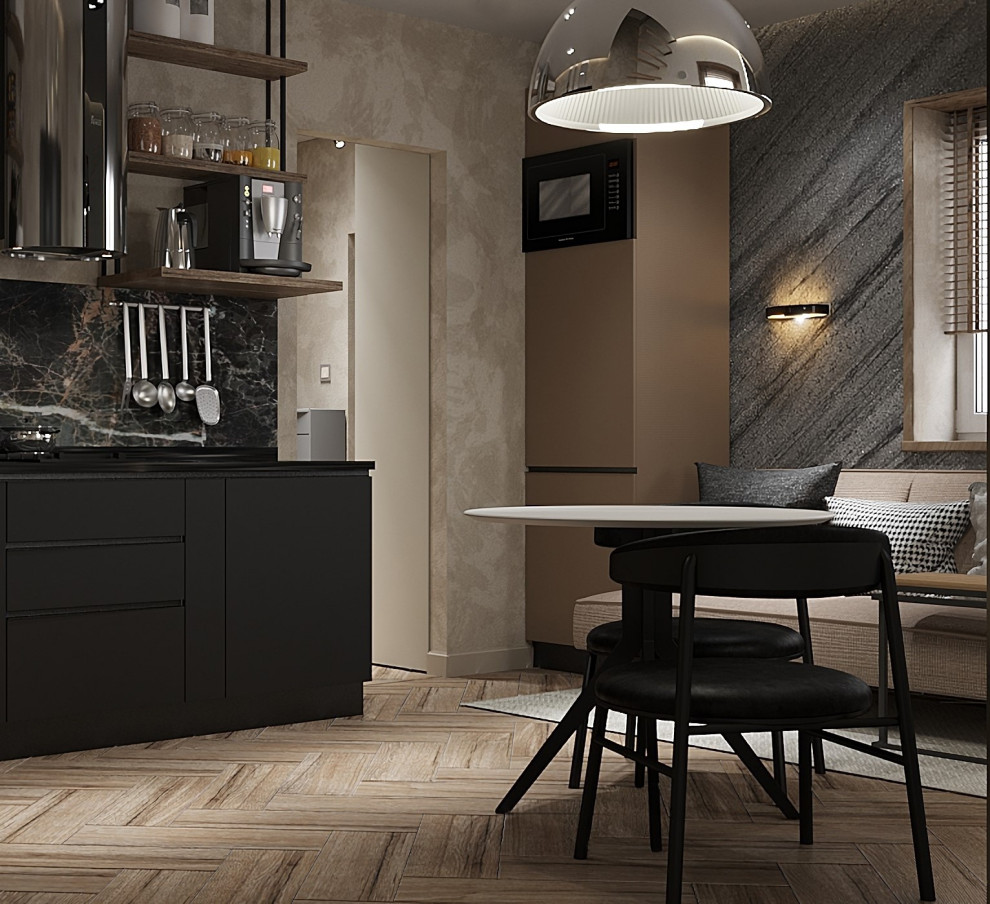 Проект кухни-гостиной в загородном доме