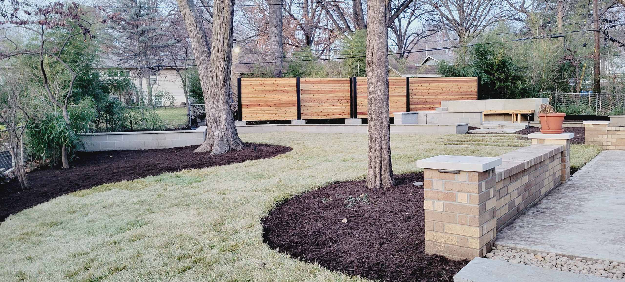 New Backyard after Bamboo Banished