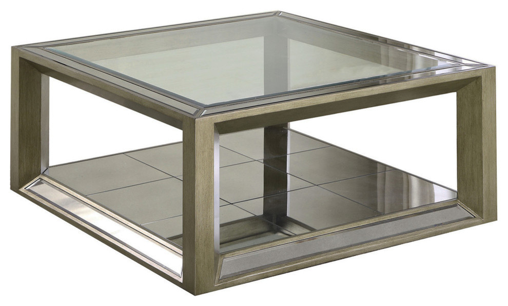 Pascual Dull Gold With Antique Mirrored Coffee Table Transitional Tables By Furniture Import Export Inc - Best Master Furniture Pascual Glass Coffee Table Pascual Dull Gold With Antique Mirrored Coffee Table Transitional Tables By Furniture Import Export Inc - Best Master Furniture Pascual Glass Coffee Table