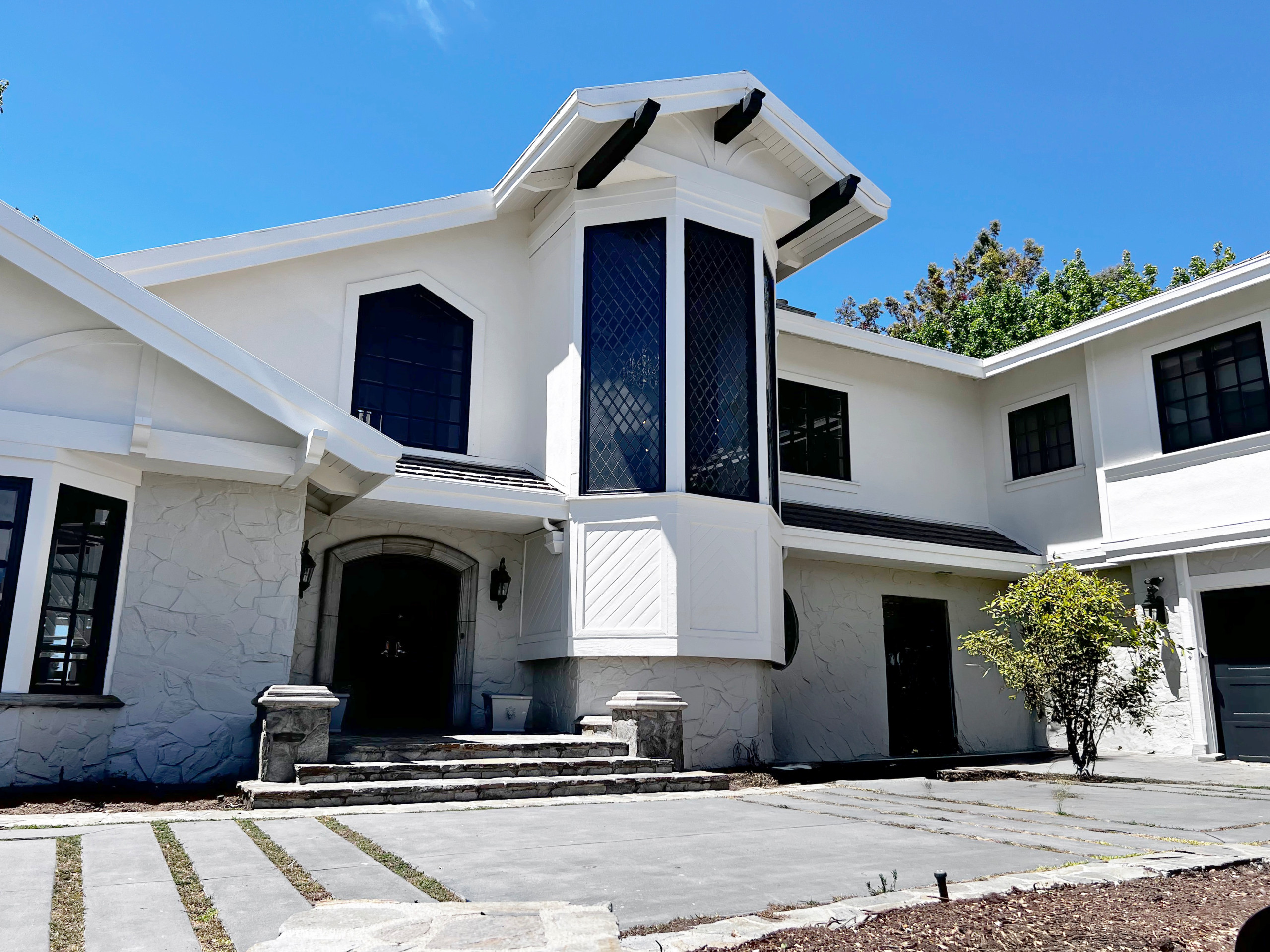 Beverly Hills Crest | Modern Exterior Luxury Tudor Home