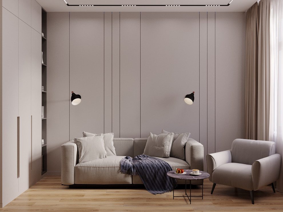 Проект двухкомнатной квартиры в ЖК «Серебряный фонтан» г. Москва