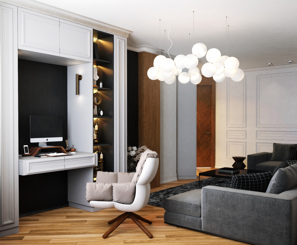 Дизайн Квартиры в современном стиле с британскими колониальными нотками.