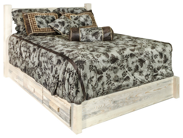 Homestead Collection California King, California King Size Platform Bed With Storage