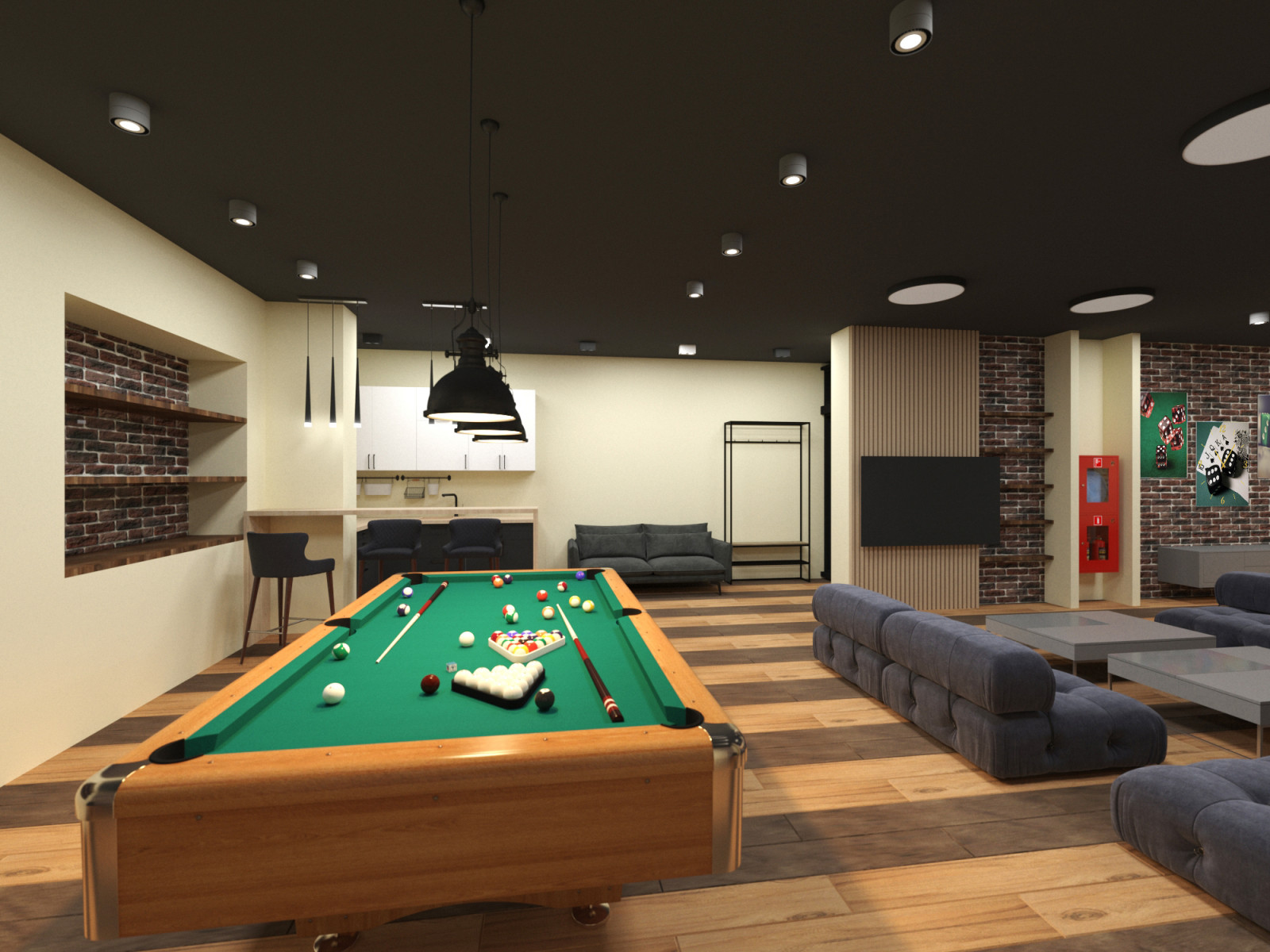 Комната отдыха игровая зона