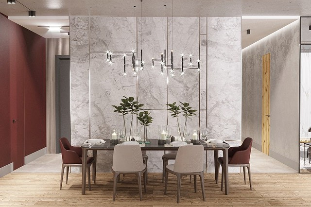 Дизайн-проект гостиной в современном стиле в ЖК ‘Небесный’ для замечательной сем