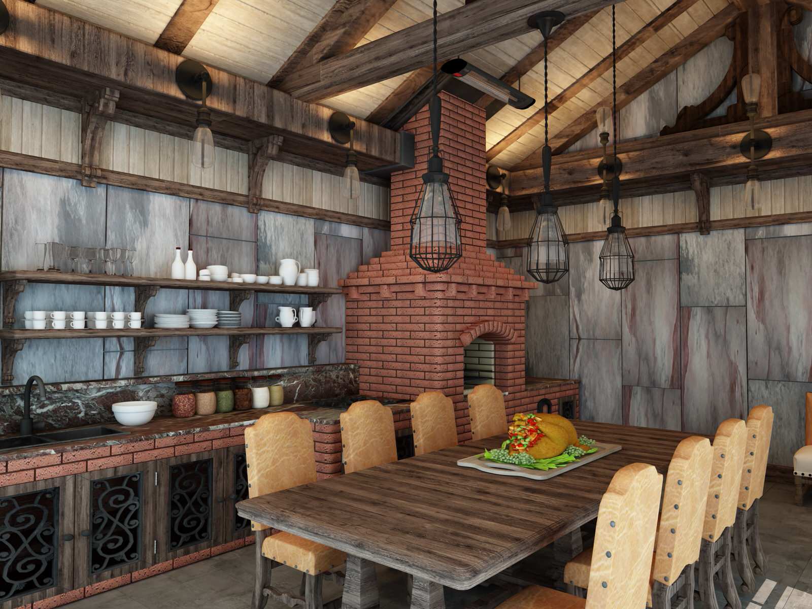 Дизайн зимней теплой беседки г.Челябинск