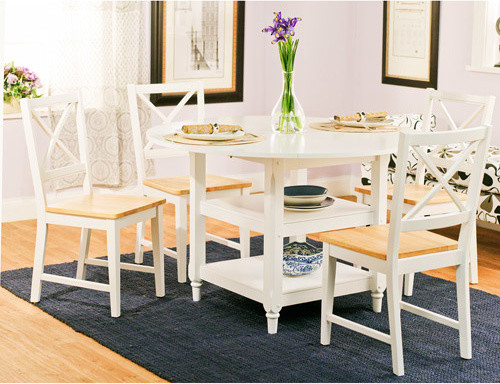 Space Saving Dining Sets, Round Dining Table With Chairs That Tuck Under