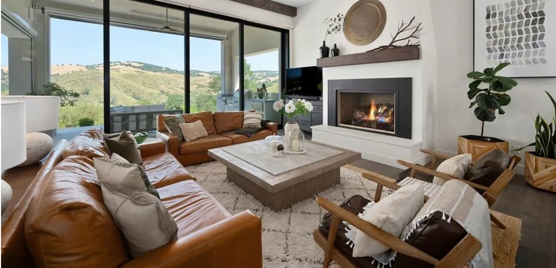 Modern Napa Style Farmhouse with Lake Views