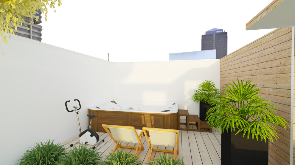 Idéer för en modern terrass