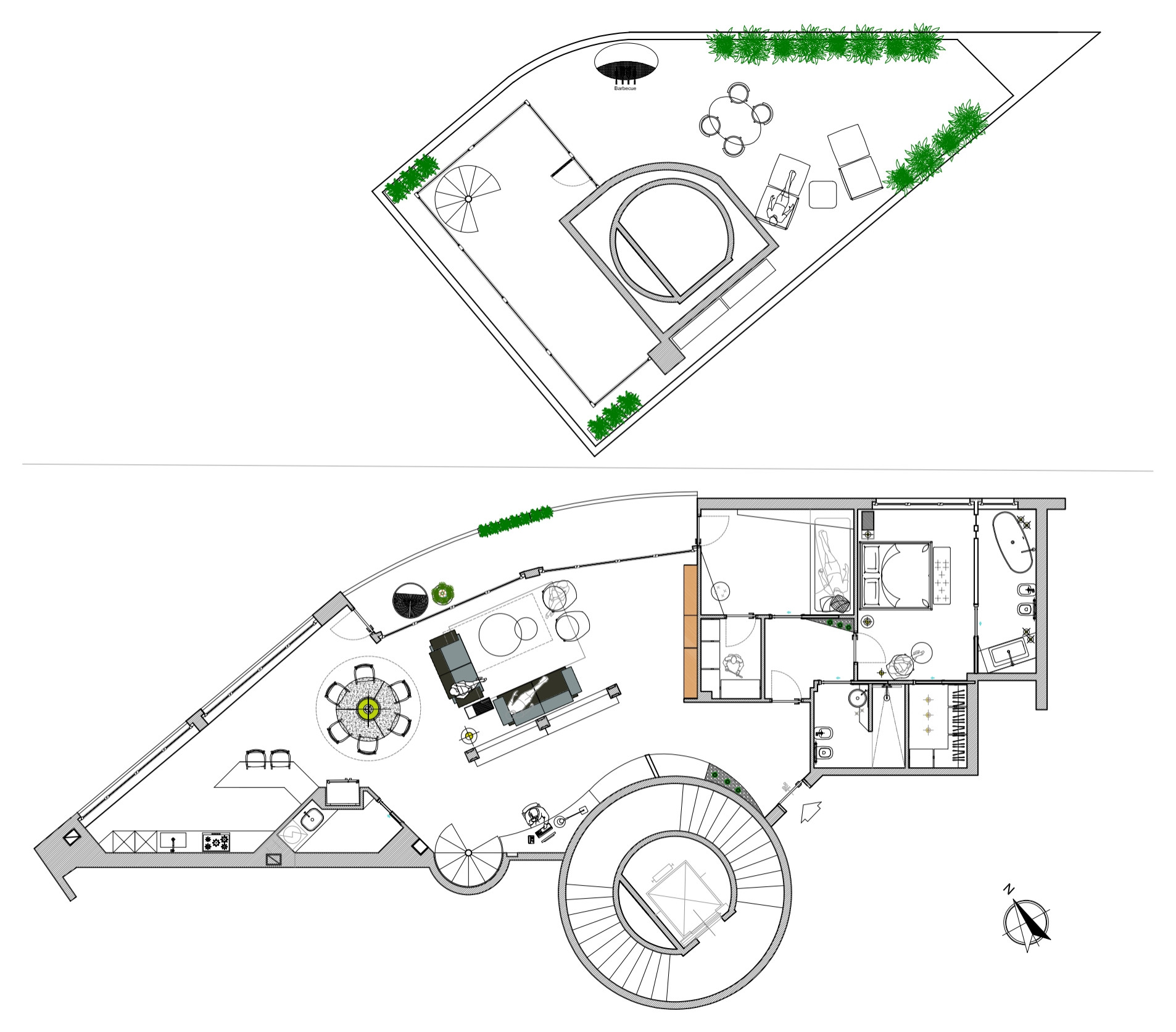 Attico open space | Modern design da ristrutturare | 160 MQ