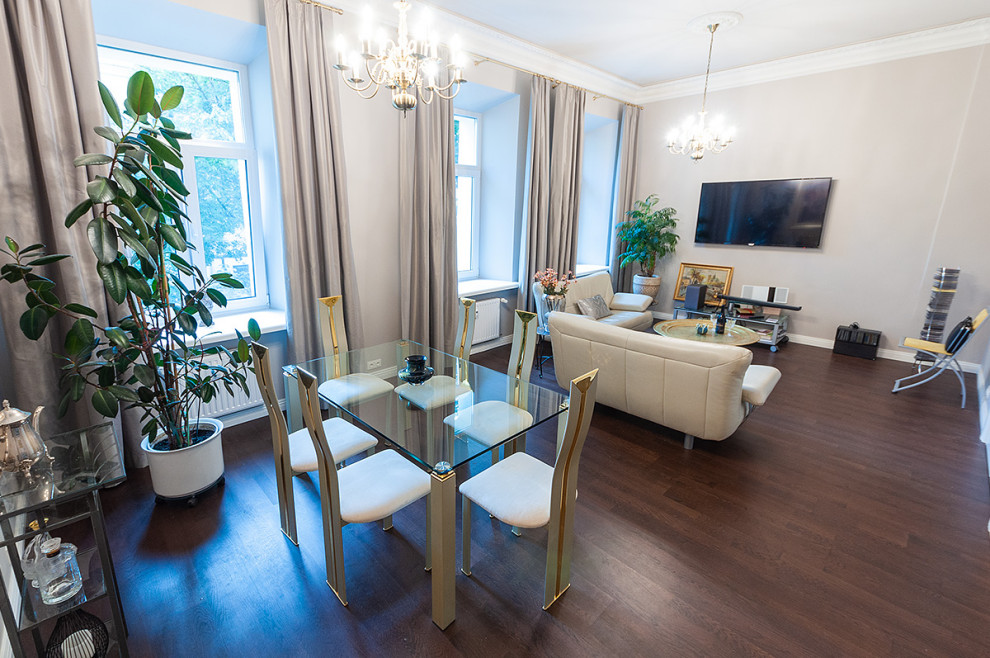 Квартира в Вильнюсе. Паркетная доска и итальянские двери