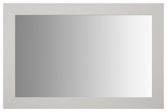 Pendleton Rustic White Framed Mirror Contemporary Wall Mirrors Pendleton Rustic White Framed Mirror