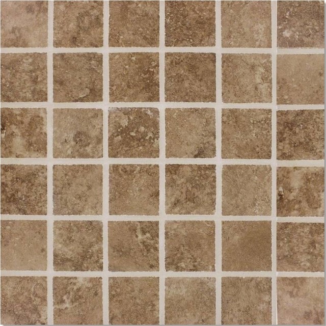 12 X12 Travertino Walnut Brown Porcelain Matte Mosaic Tile Bathroom Kitchen 12 X12 Travertino Walnut Brown Porcelain Matte Mosaic Tile Bathroom Kitchen