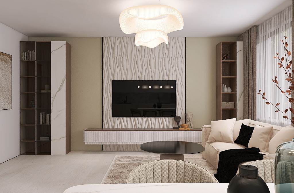 Кухня-гостиная в современном стиле