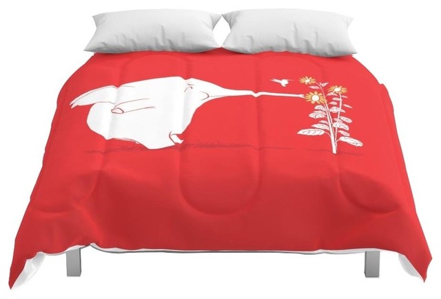Society6 I M Like A Hummingbird Comforter Contemporary
