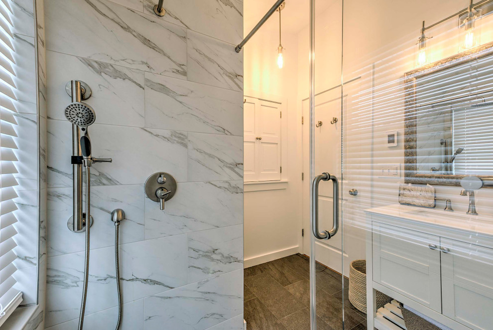 White Bathroom Remodel