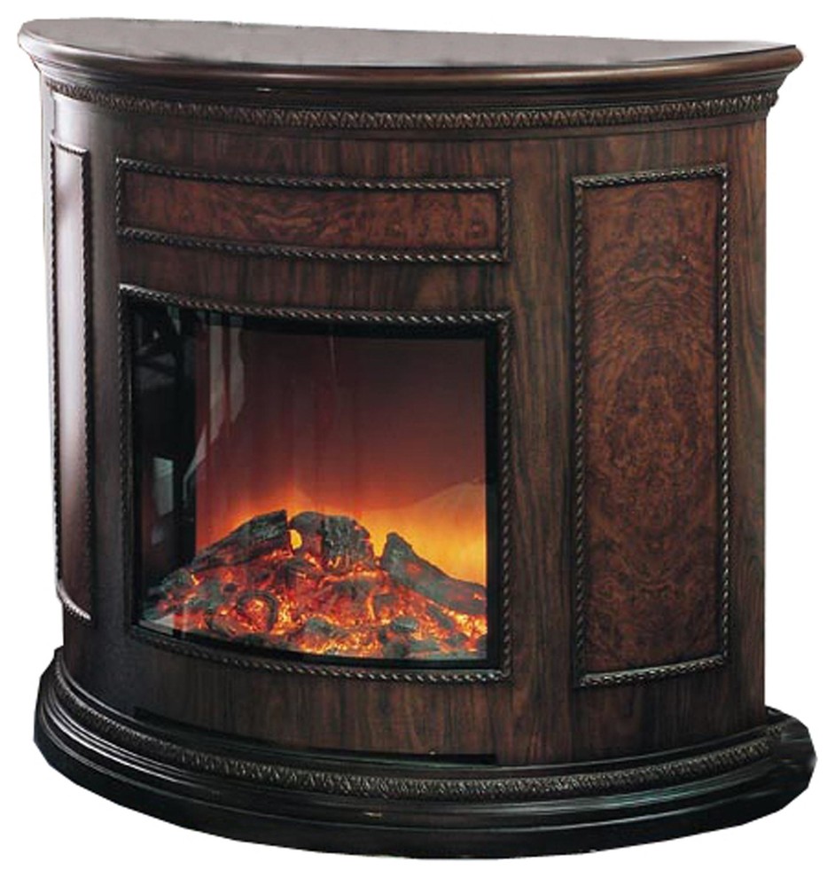 Yosemite Home Decor DF-EFP180 Standing Electric Fireplace - BrownYosemite Electr