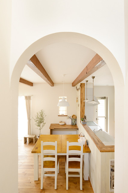 S様邸 country-sala-da-pranzo