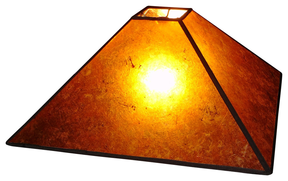 Lamp Shade Amber Mica Transitional Lamp Shades by Gene T Kessler
