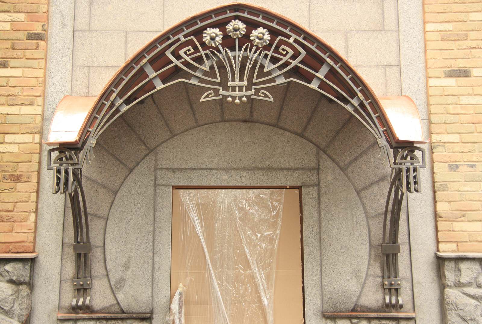 Кованые козырьки, навесы