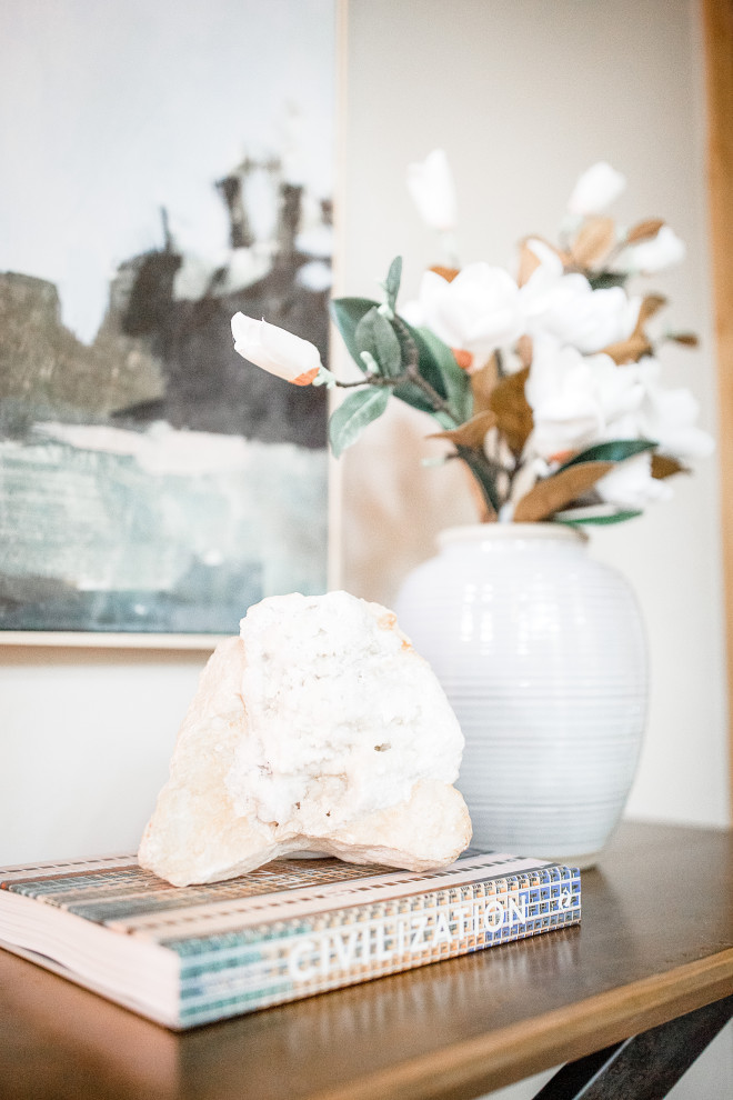 Inspiration for a mid-sized transitional foyer remodel in Denver with gray walls