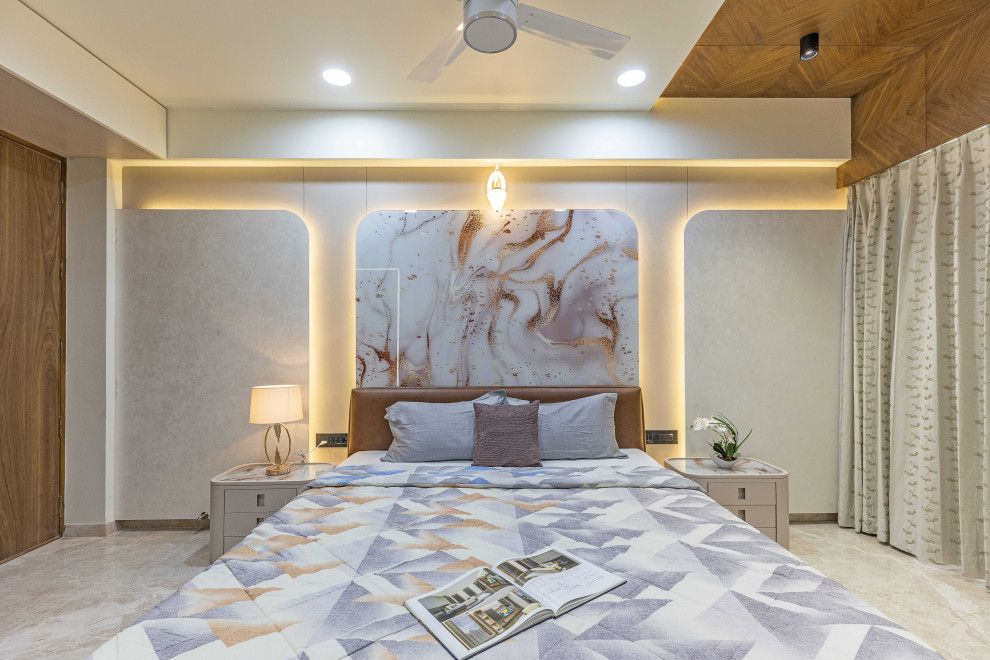 Design ideas for a world-inspired bedroom in Ahmedabad.