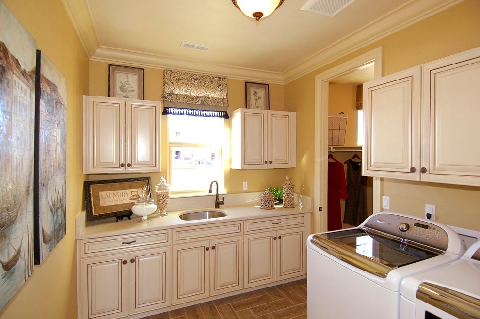 Inspiration for a traditional laundry room in Denver.