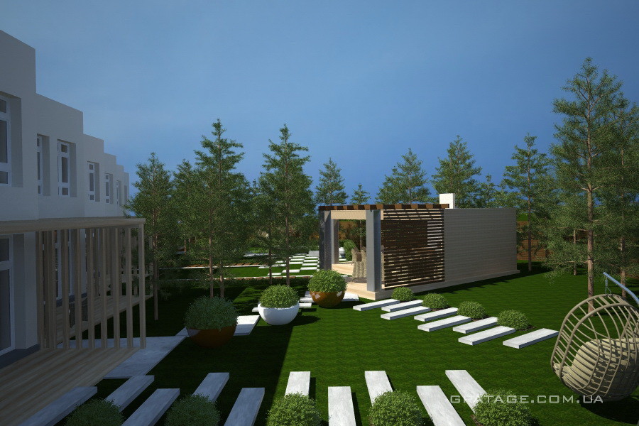 Ландшафт таунхаус