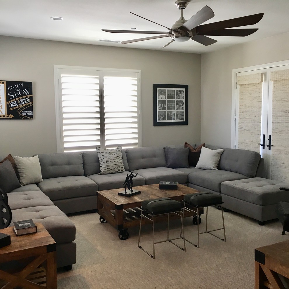 Home design - transitional home design idea in Orange County