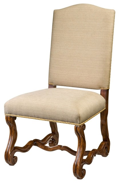 Theodore Alexander Warmth By The Fireside Dining Chairs, Set of 2, Flax Weave