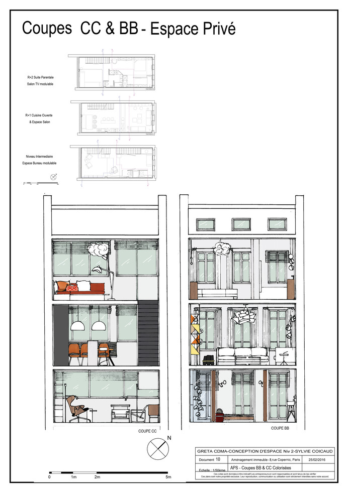 APPARTEMENT TRIPLEX - PAIRS 16ème : Conception, aménagement & décoration