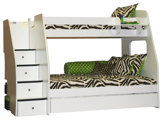 Berg Furniture Enterprise Lofts Twin Over Full Bunk Bed